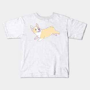 Leaping Corgi Kids T-Shirt